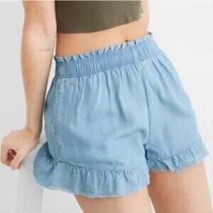 Aerie High Waisted Ruffle Short - Size M - Summer Beach Casual